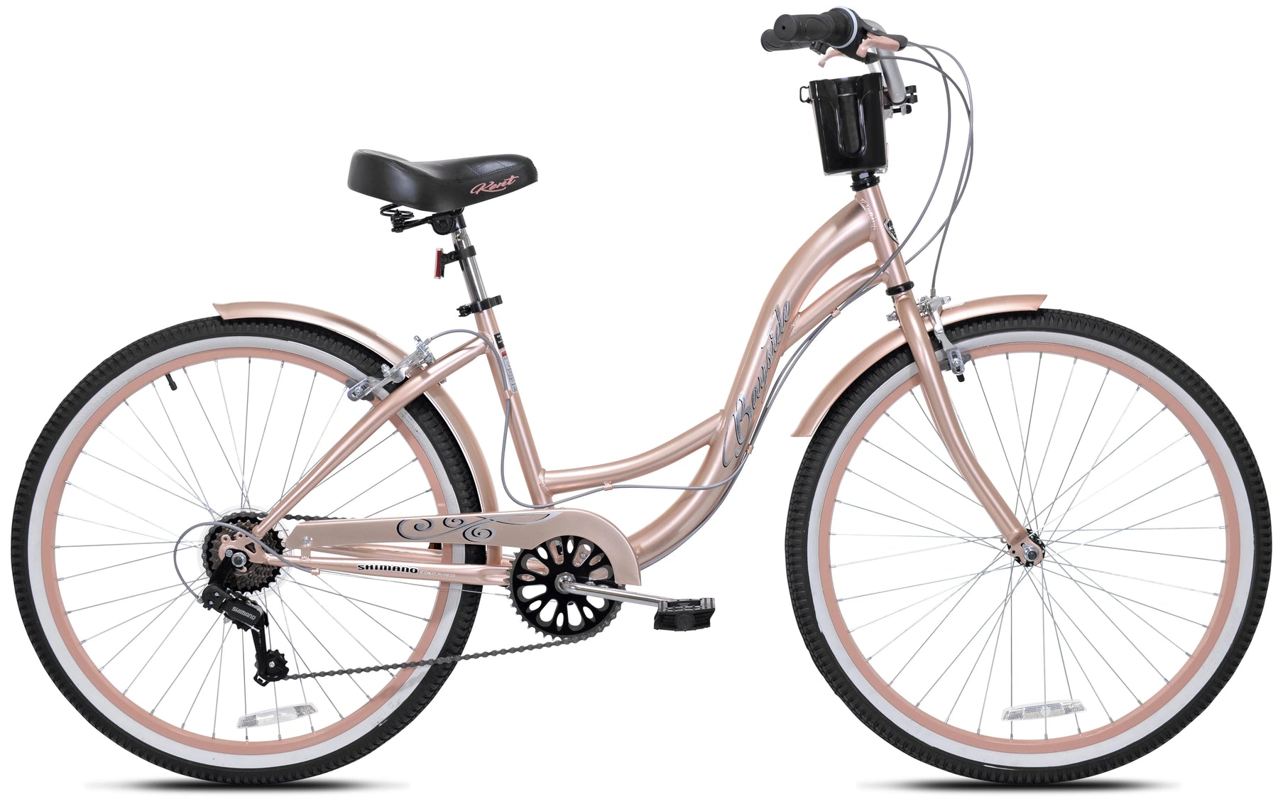 Kent 26 In. Bayside Women'S Cruiser Bike, Rosé Gold