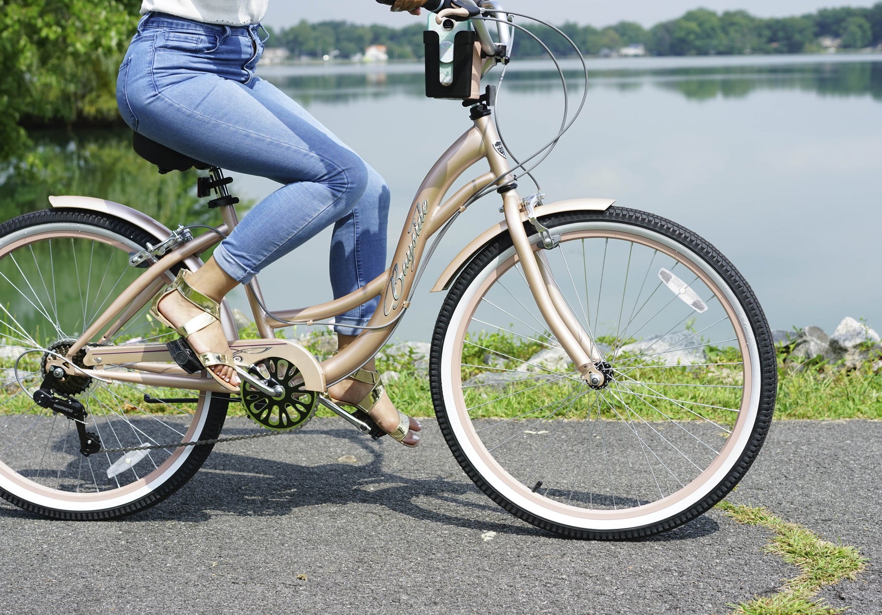 Kent 26 In. Bayside Women'S Cruiser Bike, Rosé Gold