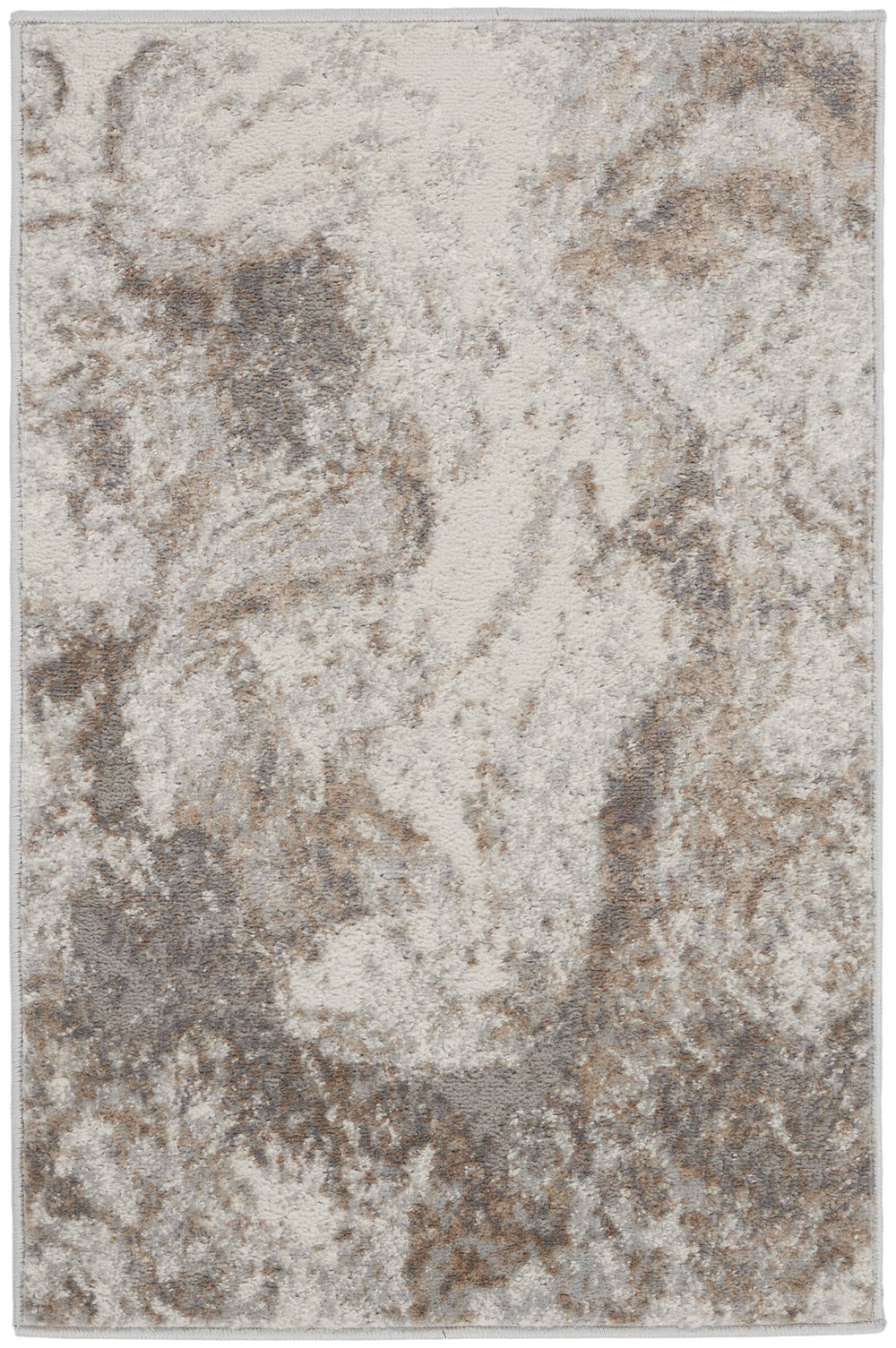 Nourison Elation ETN02 Area Rug | Ivory Grey | 9' x 12'