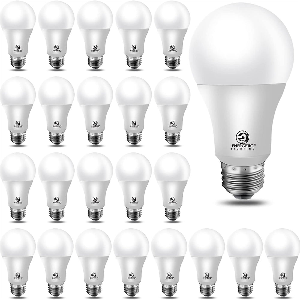 Energetic Lighting 60-Watt EQ A19 Warm White E26 LED Light Bulb (24-Pack) | YGA03C54-830-24P